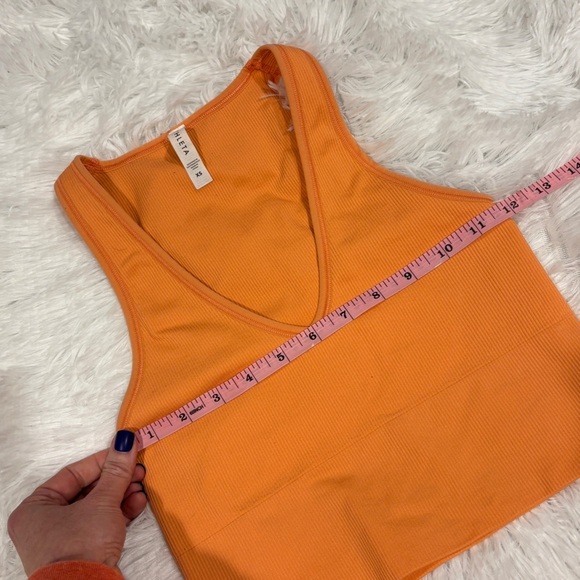 Athleta Aurora Crop Rib Tank Coral Woman’s Size XS - Picture 8 of 11